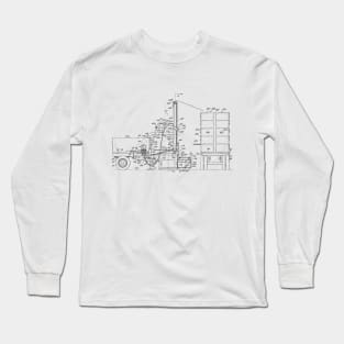 Turkey Loading Apparatus Vintage Patent Hand Drawing Long Sleeve T-Shirt